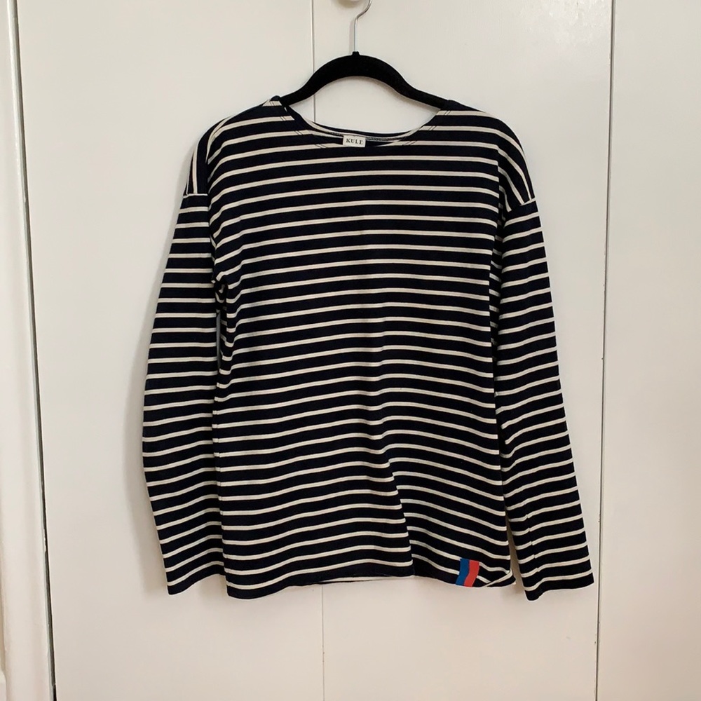 •kule• navy and cream striped long sleeve